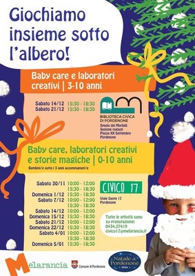 Baby care, laboratori creativi e storie magiche. Per bambini fino a 10 anni #nataleApordenone