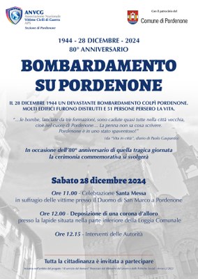 Messa per l'80° anniversario del bombardamento su Pordenone