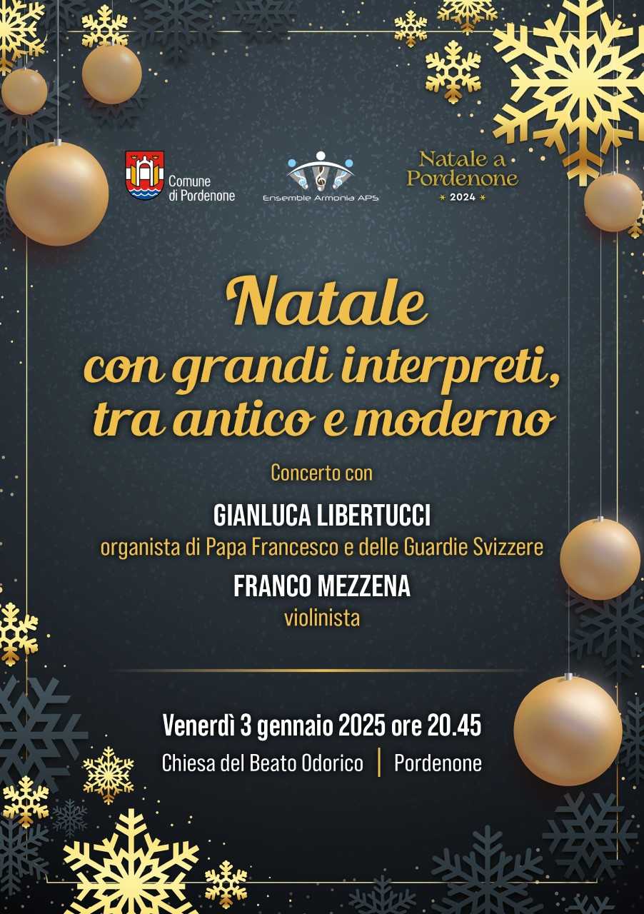 Concerto con Gianluca Libertucci e Franco Mezzena #nataleApordenone