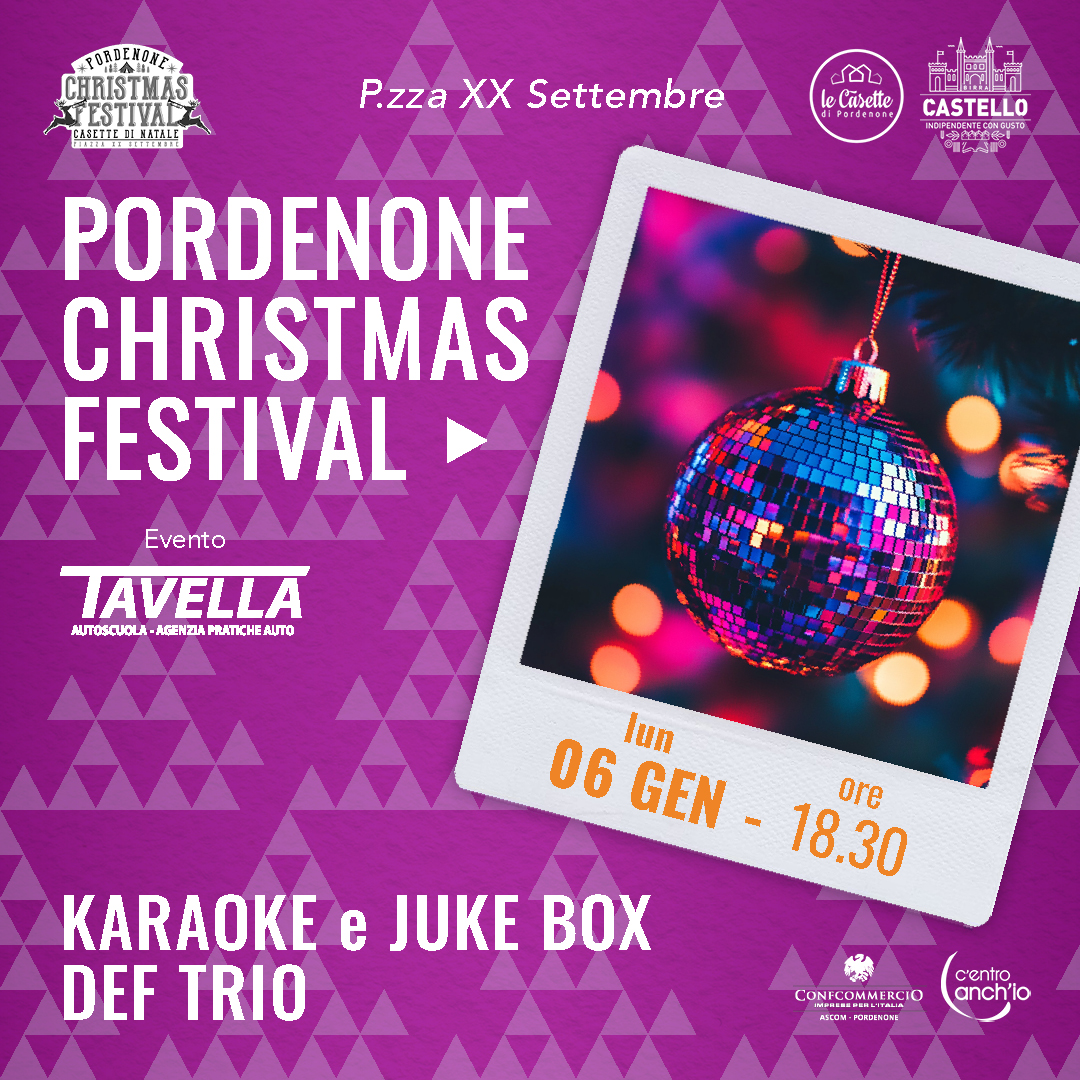 Serata karaoke e juke box #nataleApordenone