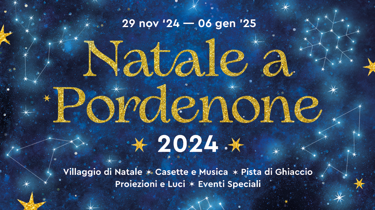 Banner Natale a Pordenone 2024