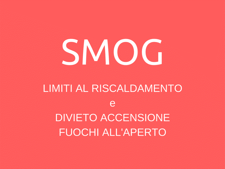 Smog in aumento, attivazione misure di emergenza