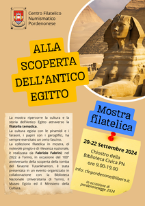 Mostra Filatelica "Alla scoperta dell'Antico Egitto"