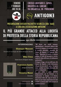 Presentazione dossier pacchetto sicurezza (DDL 1660)