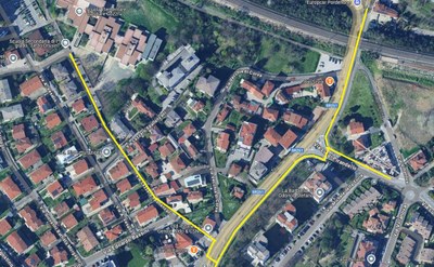 Chiusura del percorso ciclo-pedonale in via delle Grazie