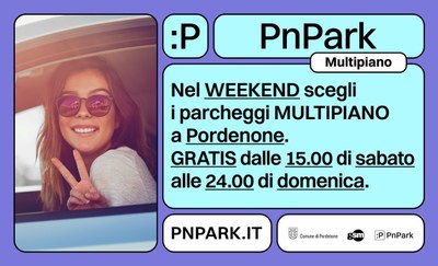 Usa i parcheggi multipiano! Sono gratuiti nei fine settimana