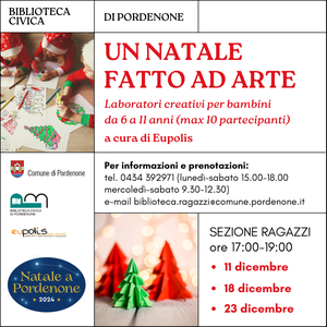 Laboratorio per bambini "Un Natale fatto ad arte"