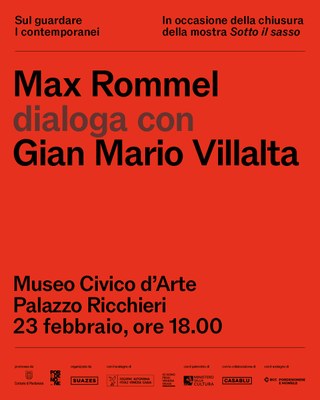 Max Rommel e Gian Mario Villalta in dialogo